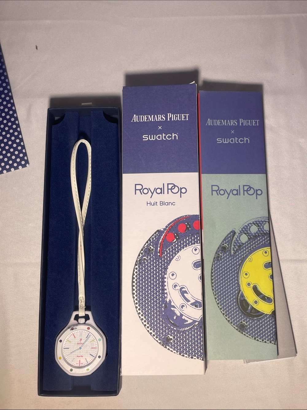 Audemars Piguet x Swatch Royal Pop White Strap Watch